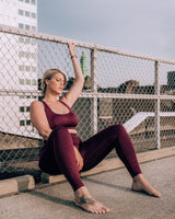 Earth Racer Back Top I Aubergine