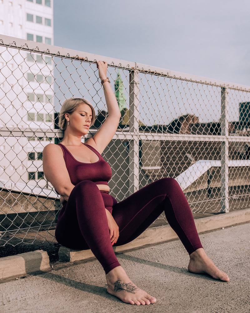 Earth Racer Back Top I Aubergine