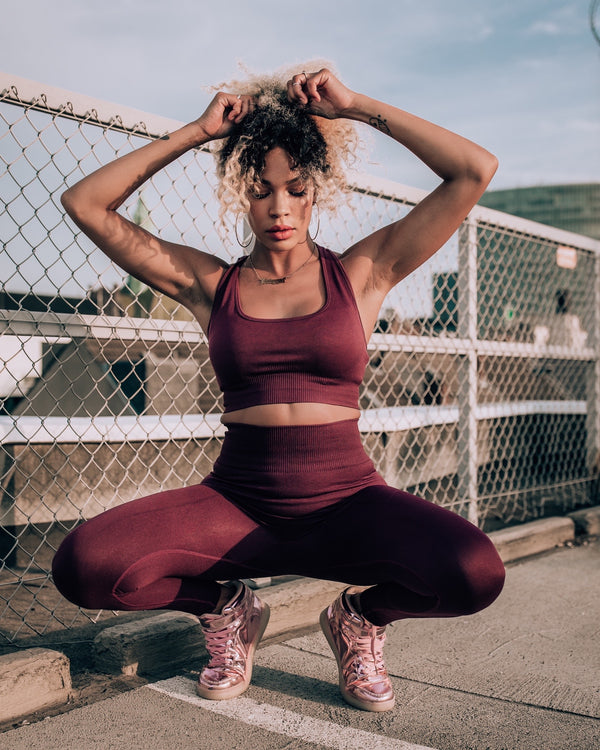 Earth Racer Back Top I Aubergine