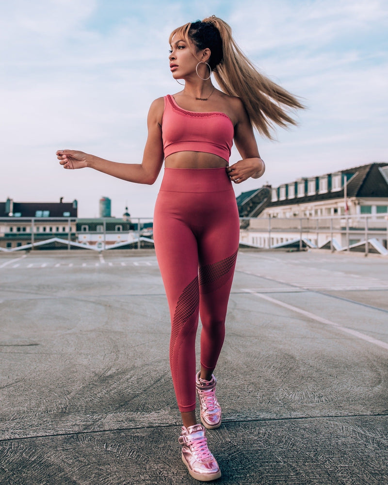 Glowy Leggings I Coral